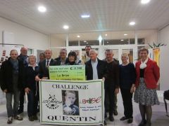 Challenge Quentin : un don de 8948 €