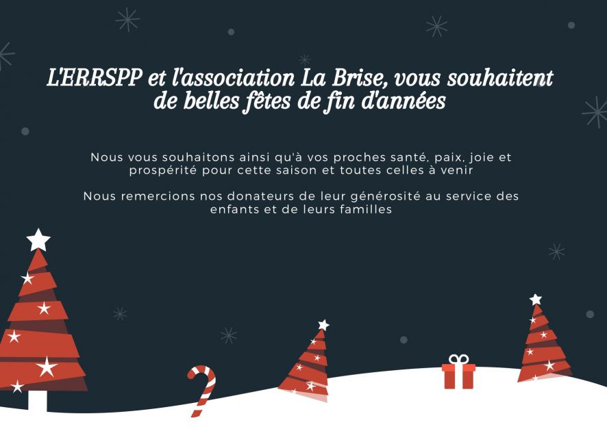 L'ERRSPP et l'association La Brise vous souhaitent de belles fêtes de fin d'année
